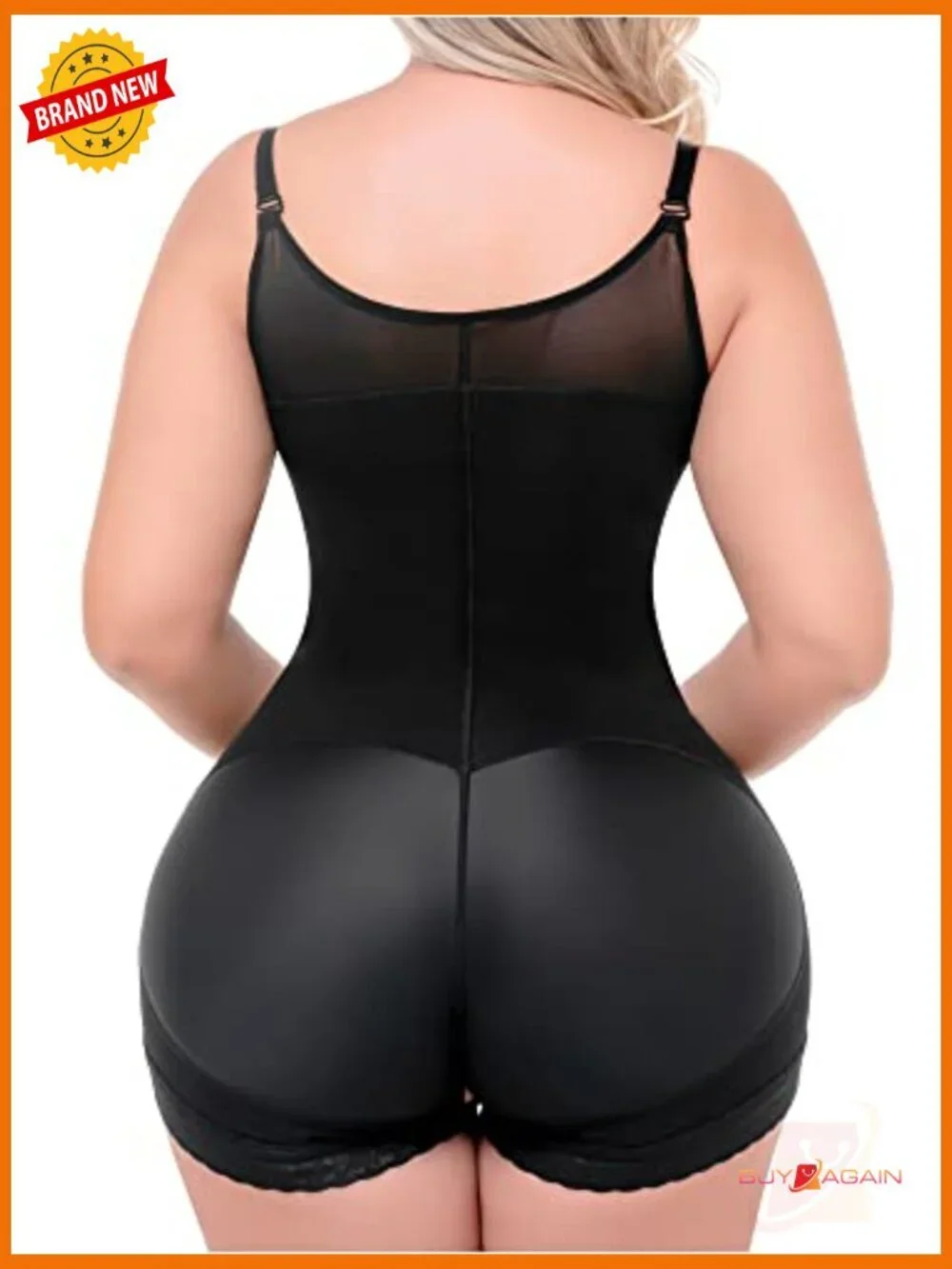 Colombian Postpartum Shapewear Bodysuit Front Zipper Tummy Control